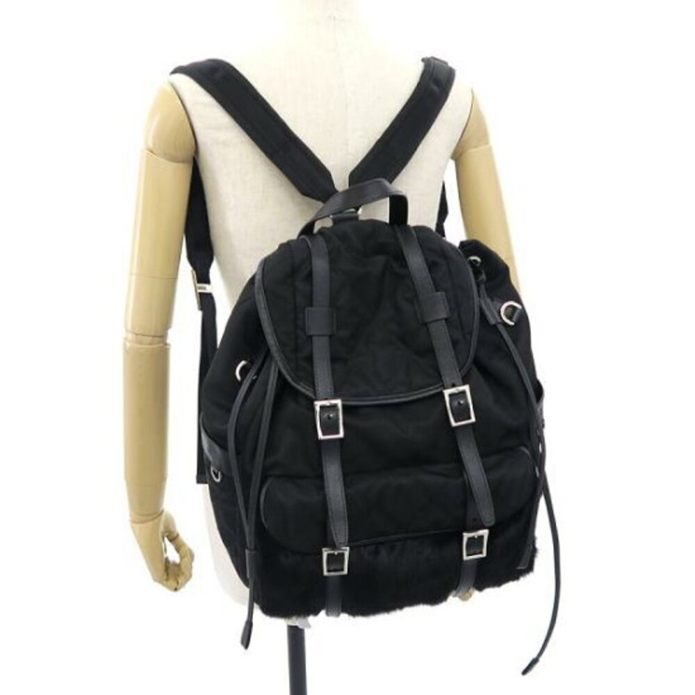 Prada Backpack Rabbit Fur Black - Picture 8 of 8